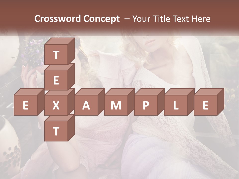 Two Beautiful Women Sitting Next To Each Other PowerPoint Template