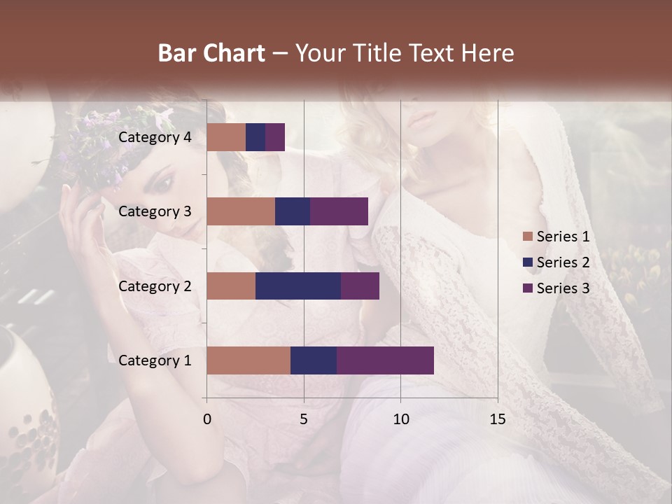 Two Beautiful Women Sitting Next To Each Other PowerPoint Template