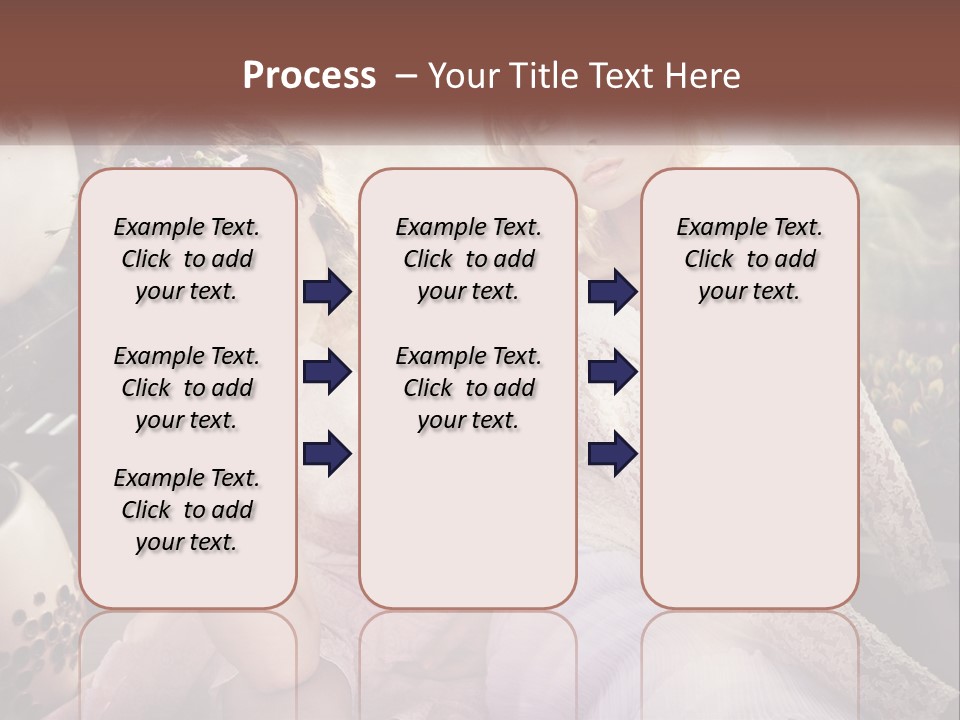 Two Beautiful Women Sitting Next To Each Other PowerPoint Template