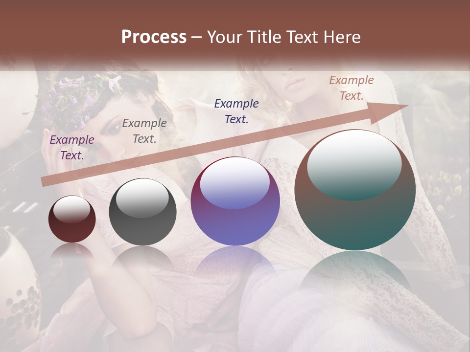 Two Beautiful Women Sitting Next To Each Other PowerPoint Template