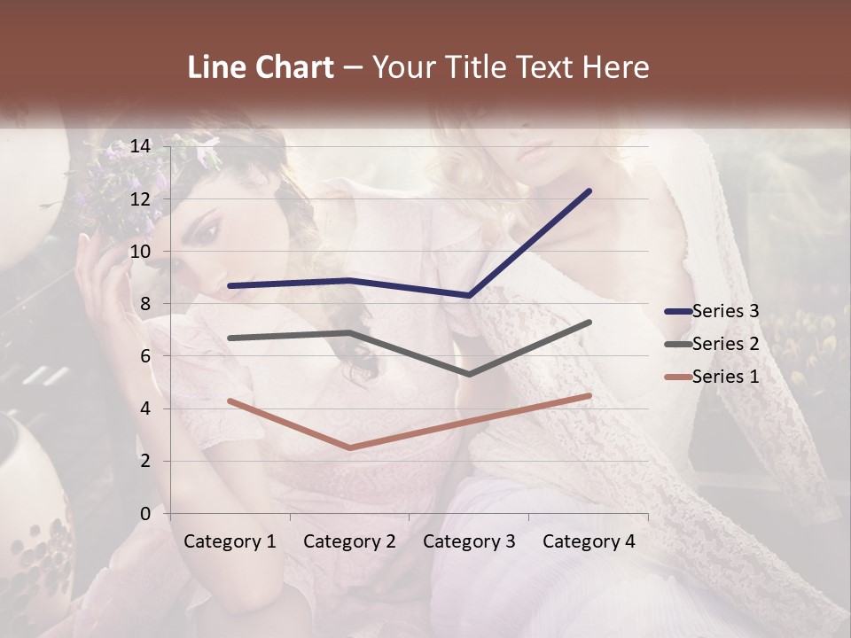 Two Beautiful Women Sitting Next To Each Other PowerPoint Template