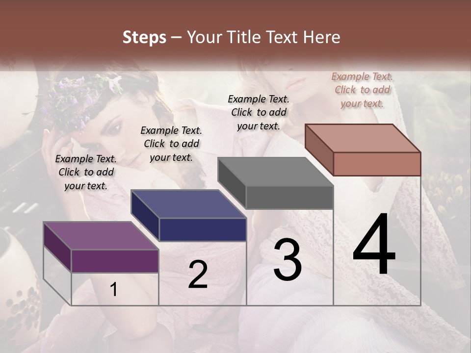 Two Beautiful Women Sitting Next To Each Other PowerPoint Template