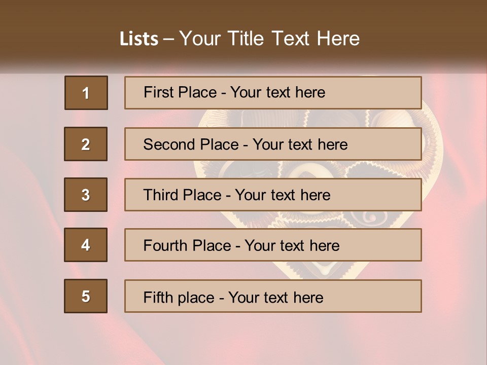 A Heart Shaped Box Filled With Chocolates On A Red Cloth PowerPoint Template
