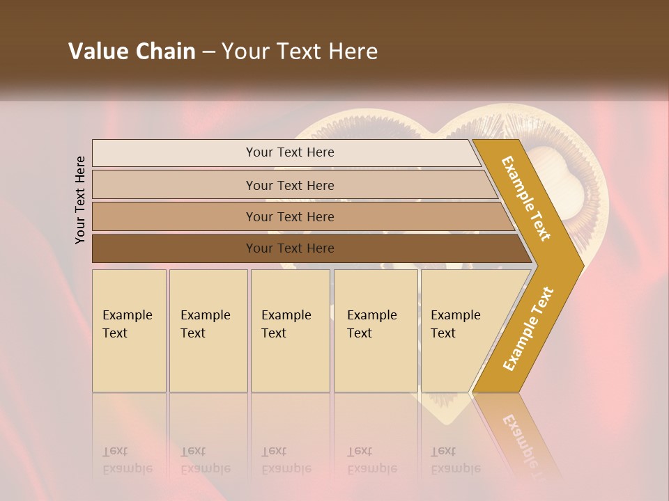 A Heart Shaped Box Filled With Chocolates On A Red Cloth PowerPoint Template
