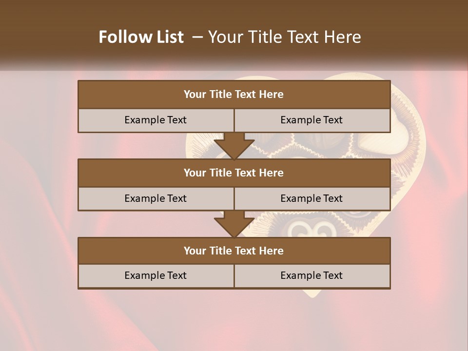 A Heart Shaped Box Filled With Chocolates On A Red Cloth PowerPoint Template