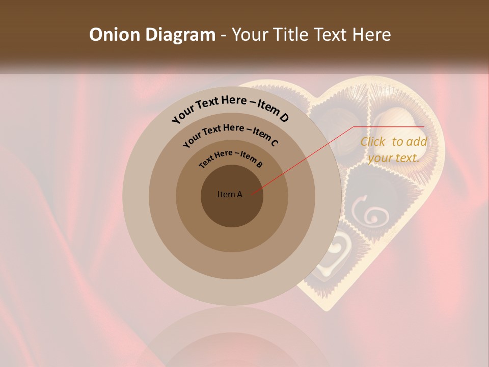 A Heart Shaped Box Filled With Chocolates On A Red Cloth PowerPoint Template