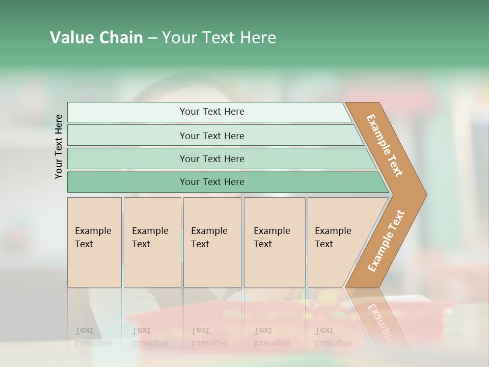 A Young Boy Is Sitting At A Table PowerPoint Template