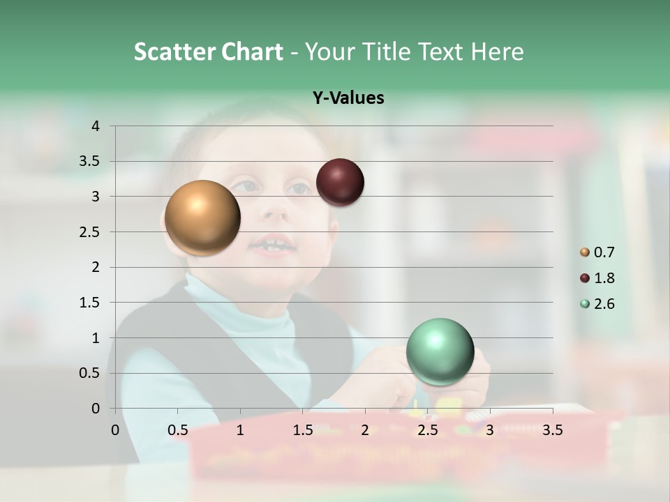 A Young Boy Is Sitting At A Table PowerPoint Template