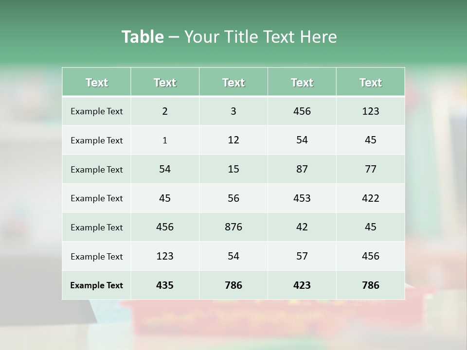 A Young Boy Is Sitting At A Table PowerPoint Template