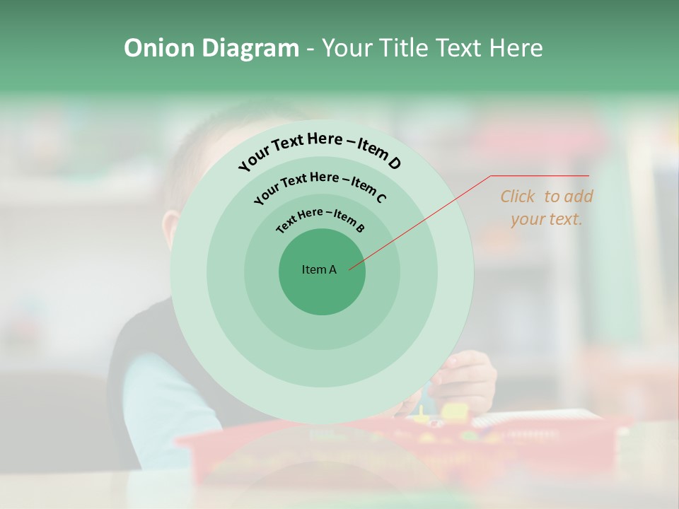 A Young Boy Is Sitting At A Table PowerPoint Template