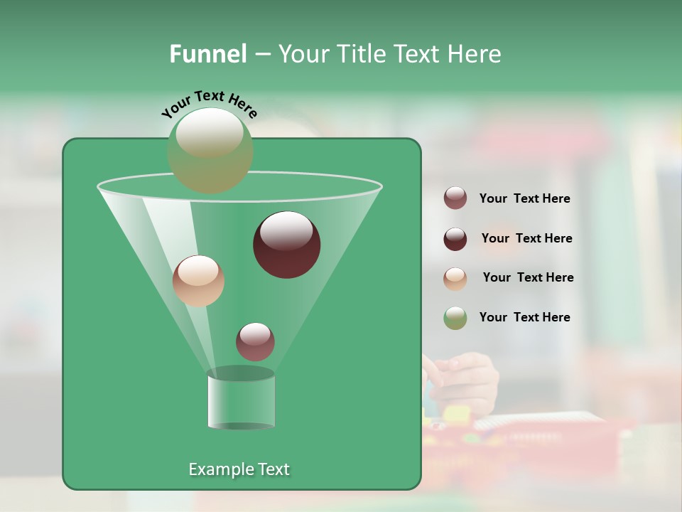A Young Boy Is Sitting At A Table PowerPoint Template