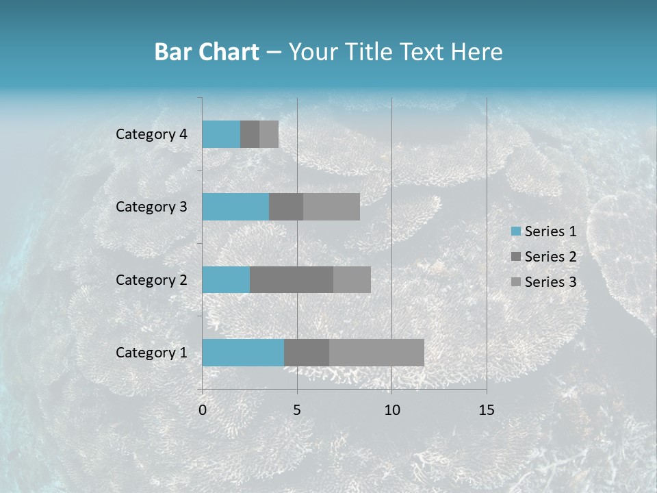 A Large Group Of Corals In The Ocean PowerPoint Template