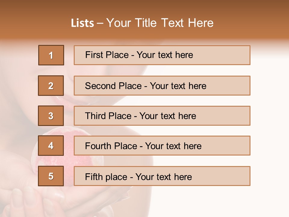 A Beautiful Woman Holding A Pink Object In Her Hands PowerPoint Template