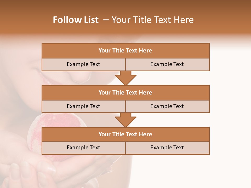 A Beautiful Woman Holding A Pink Object In Her Hands PowerPoint Template