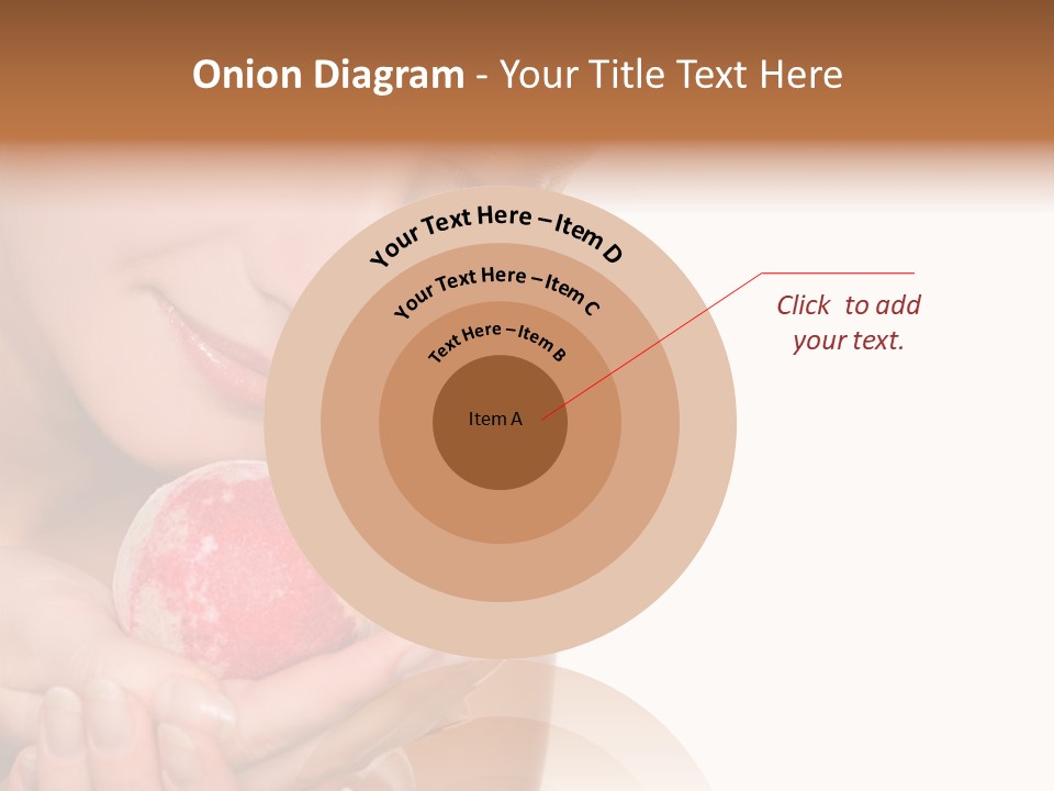 A Beautiful Woman Holding A Pink Object In Her Hands PowerPoint Template