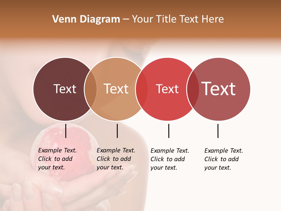 A Beautiful Woman Holding A Pink Object In Her Hands PowerPoint Template