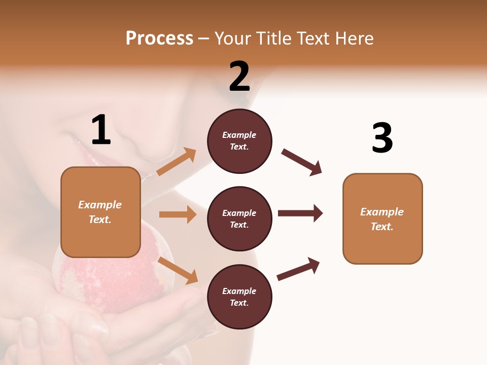 A Beautiful Woman Holding A Pink Object In Her Hands PowerPoint Template