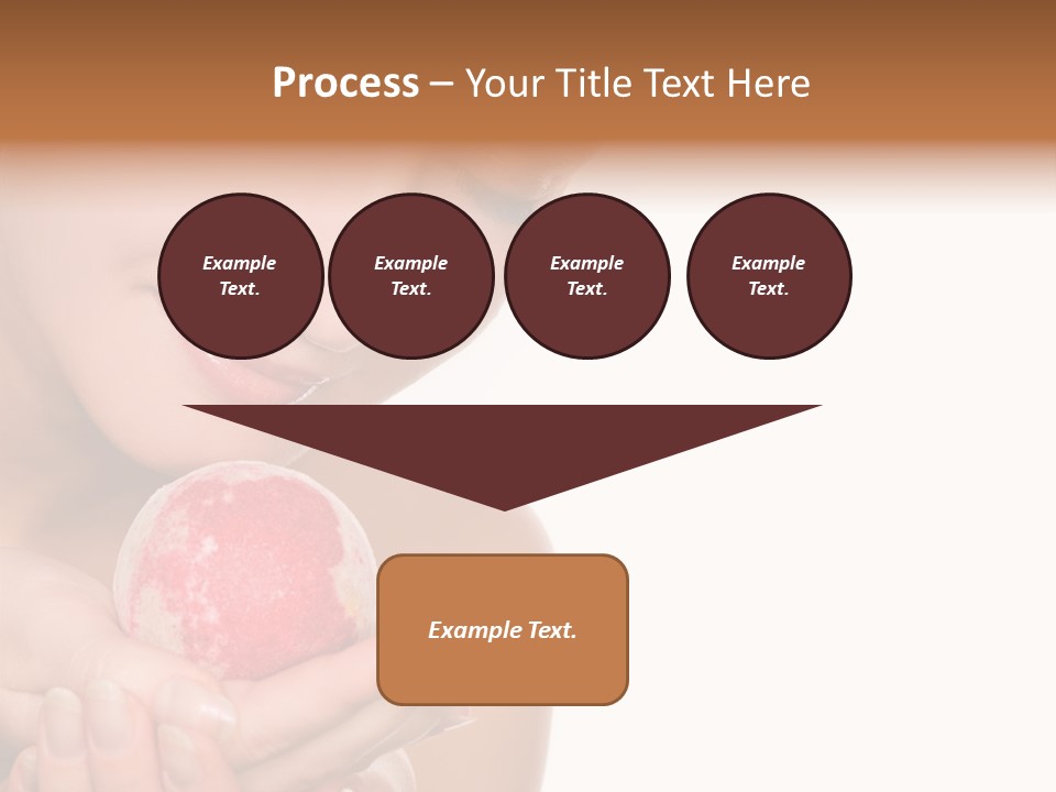 A Beautiful Woman Holding A Pink Object In Her Hands PowerPoint Template