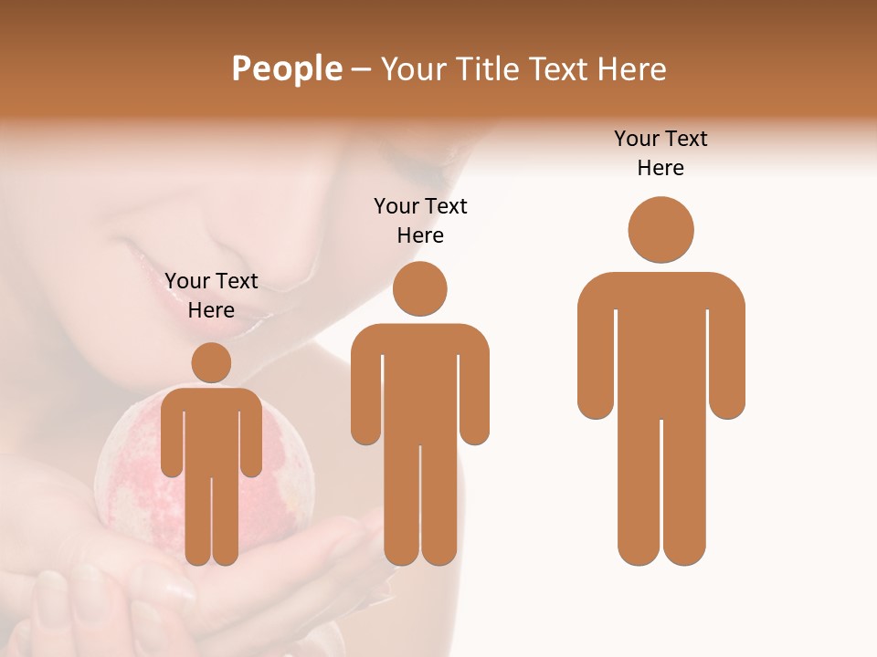 A Beautiful Woman Holding A Pink Object In Her Hands PowerPoint Template