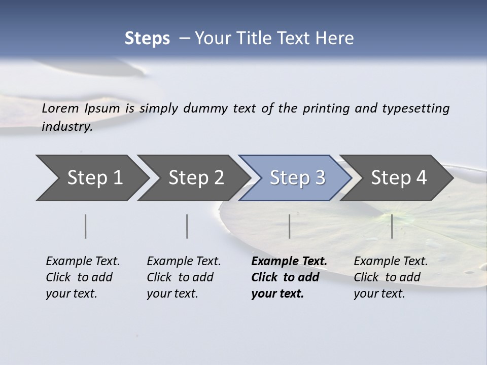 Two Water Lilies Floating On Top Of A Lake PowerPoint Template