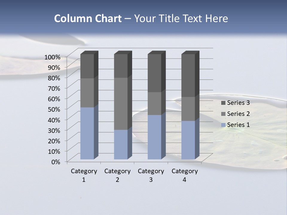 Two Water Lilies Floating On Top Of A Lake PowerPoint Template