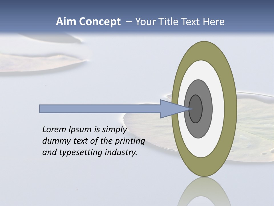 Two Water Lilies Floating On Top Of A Lake PowerPoint Template