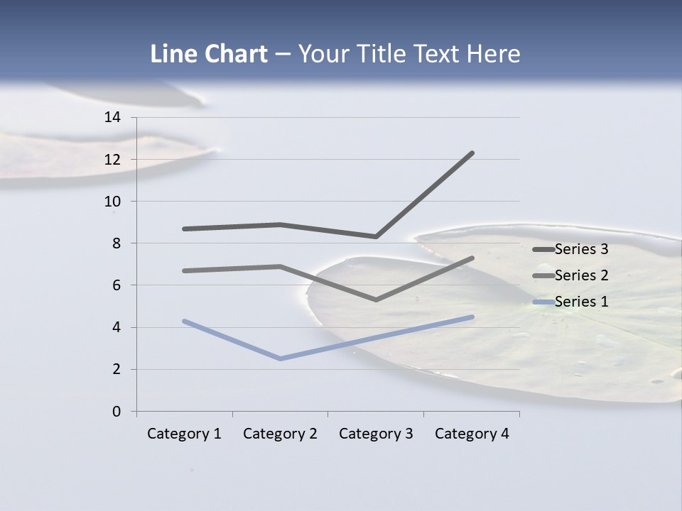 Two Water Lilies Floating On Top Of A Lake PowerPoint Template