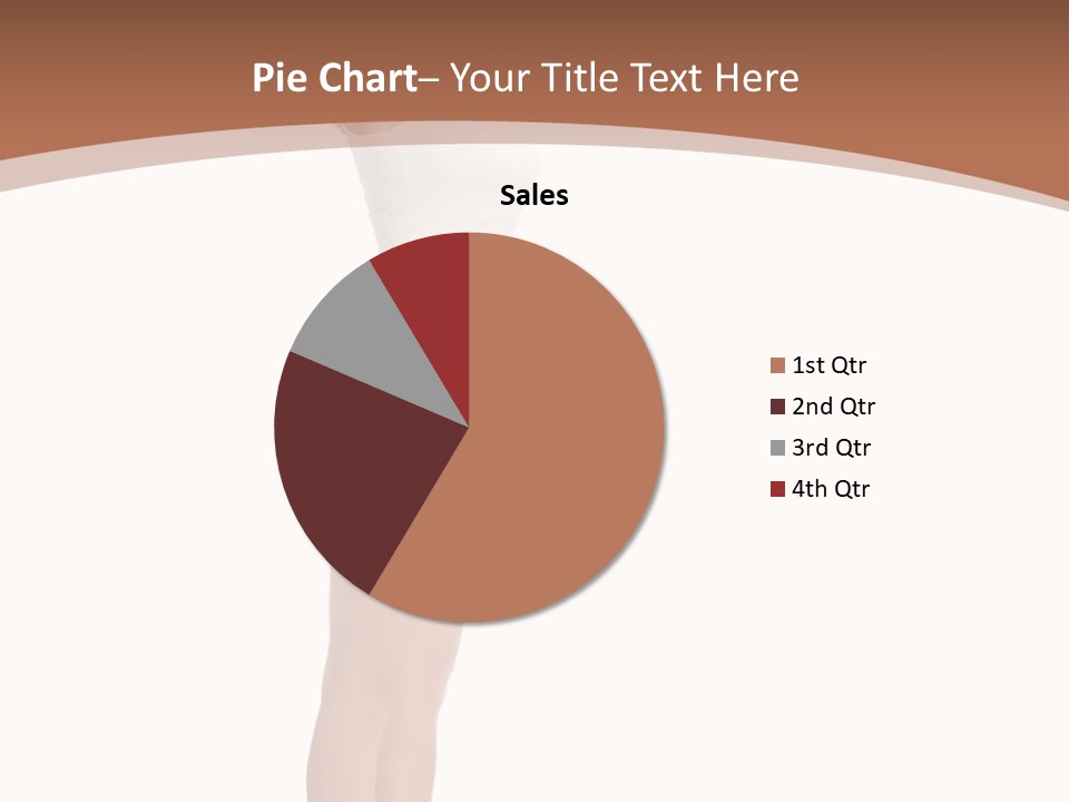 A Woman Standing On A Scale With Her Arms In The Air PowerPoint Template