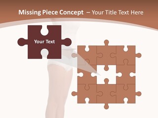 A Woman Standing On A Scale With Her Arms In The Air PowerPoint Template