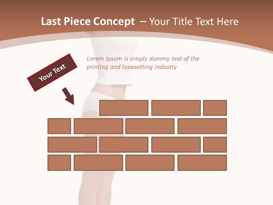 A Woman Standing On A Scale With Her Arms In The Air PowerPoint Template