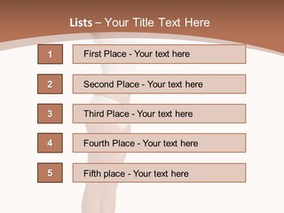 A Woman Standing On A Scale With Her Arms In The Air PowerPoint Template