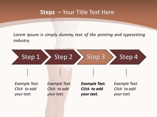 A Woman Standing On A Scale With Her Arms In The Air PowerPoint Template