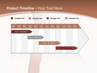 A Woman Standing On A Scale With Her Arms In The Air PowerPoint Template