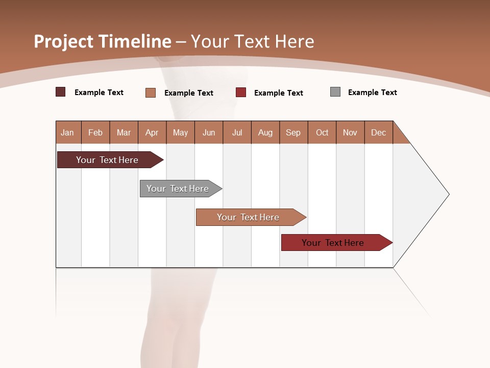 A Woman Standing On A Scale With Her Arms In The Air PowerPoint Template