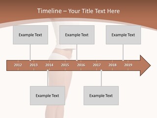 A Woman Standing On A Scale With Her Arms In The Air PowerPoint Template