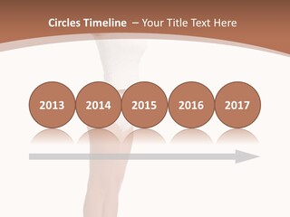 A Woman Standing On A Scale With Her Arms In The Air PowerPoint Template
