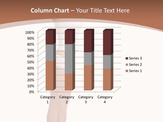 A Woman Standing On A Scale With Her Arms In The Air PowerPoint Template