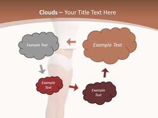 A Woman Standing On A Scale With Her Arms In The Air PowerPoint Template