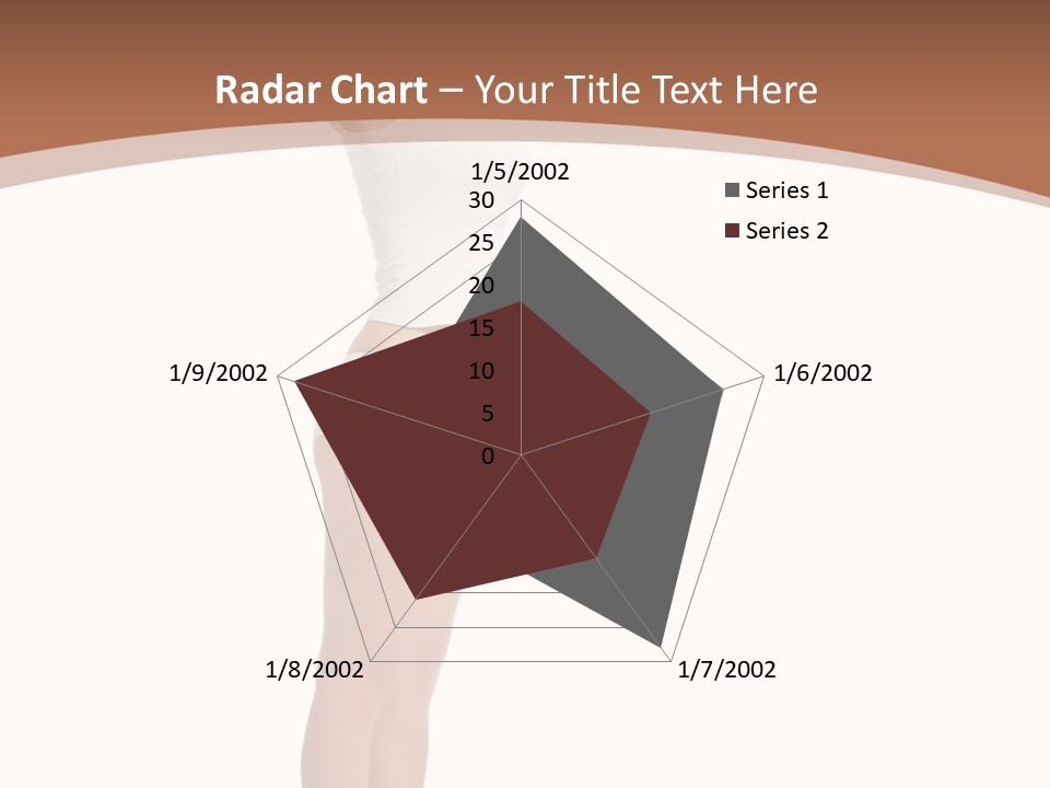 A Woman Standing On A Scale With Her Arms In The Air PowerPoint Template