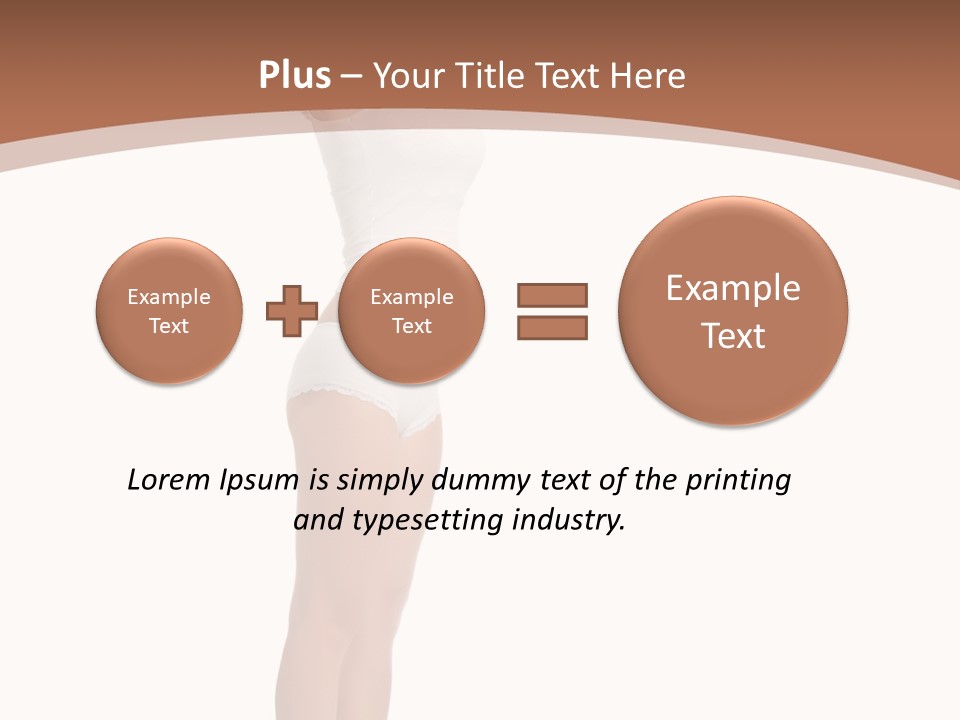 A Woman Standing On A Scale With Her Arms In The Air PowerPoint Template