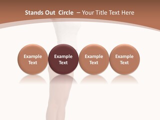 A Woman Standing On A Scale With Her Arms In The Air PowerPoint Template