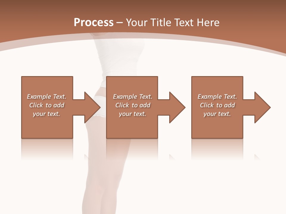 A Woman Standing On A Scale With Her Arms In The Air PowerPoint Template