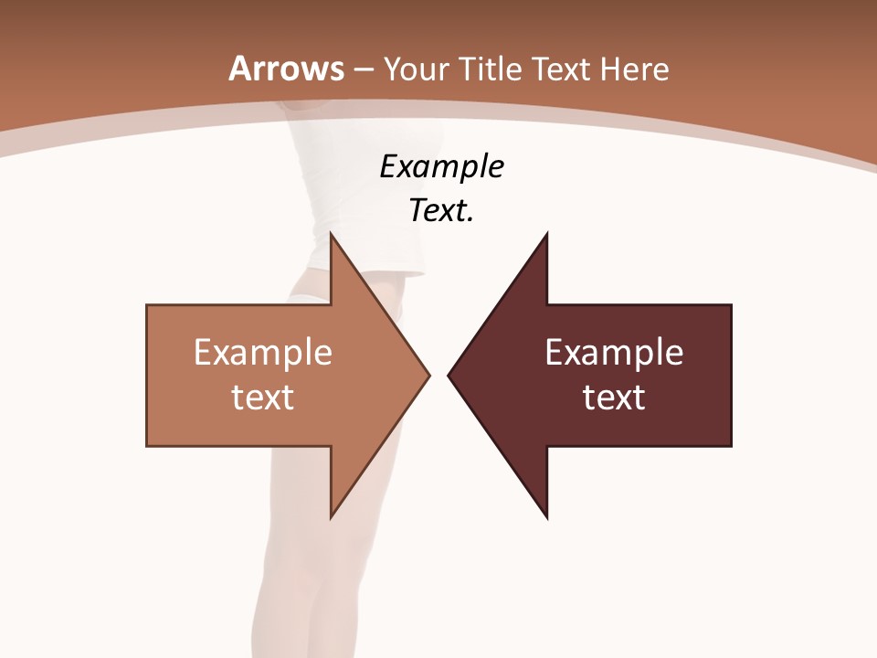 A Woman Standing On A Scale With Her Arms In The Air PowerPoint Template