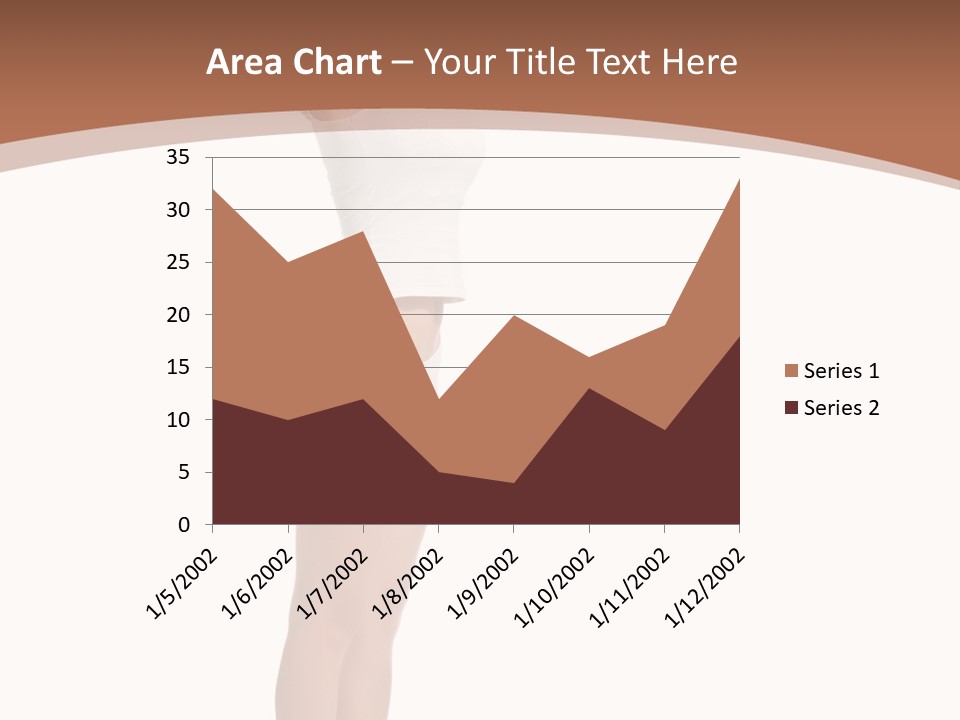 A Woman Standing On A Scale With Her Arms In The Air PowerPoint Template