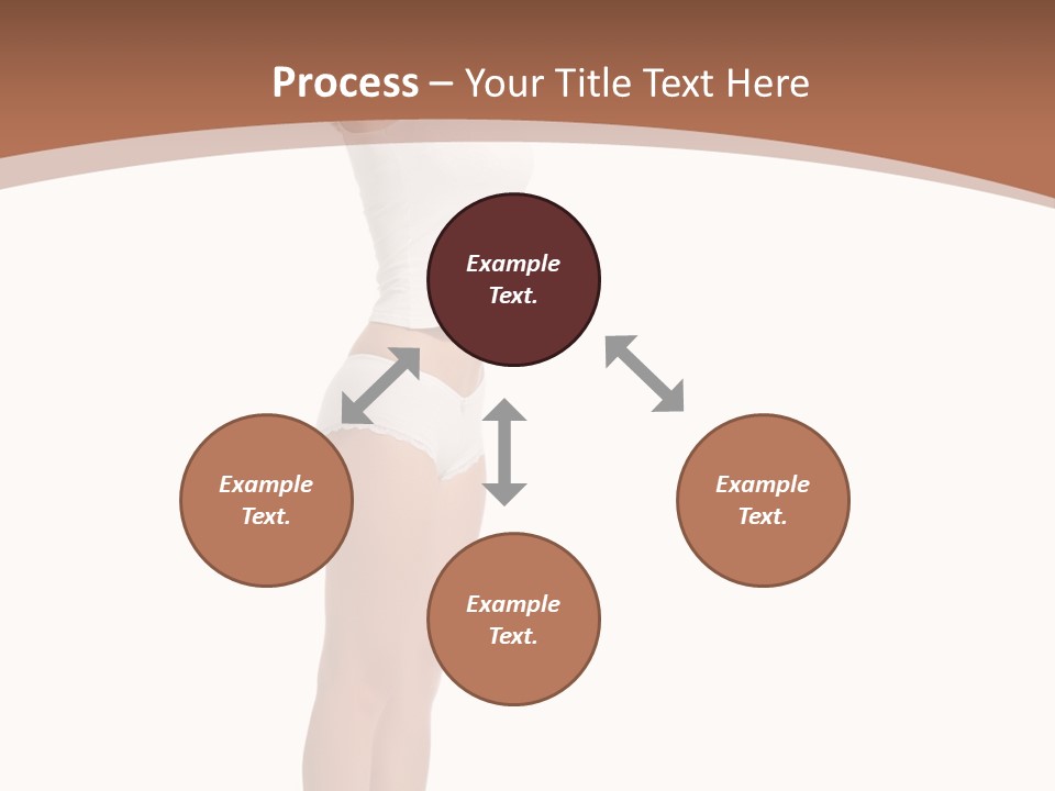 A Woman Standing On A Scale With Her Arms In The Air PowerPoint Template