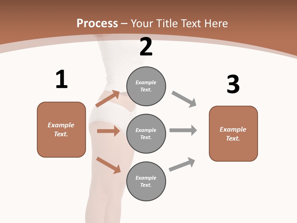 A Woman Standing On A Scale With Her Arms In The Air PowerPoint Template