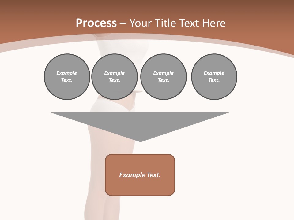 A Woman Standing On A Scale With Her Arms In The Air PowerPoint Template