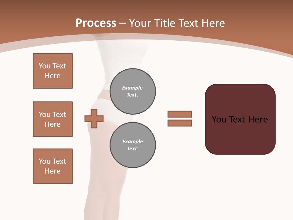 A Woman Standing On A Scale With Her Arms In The Air PowerPoint Template