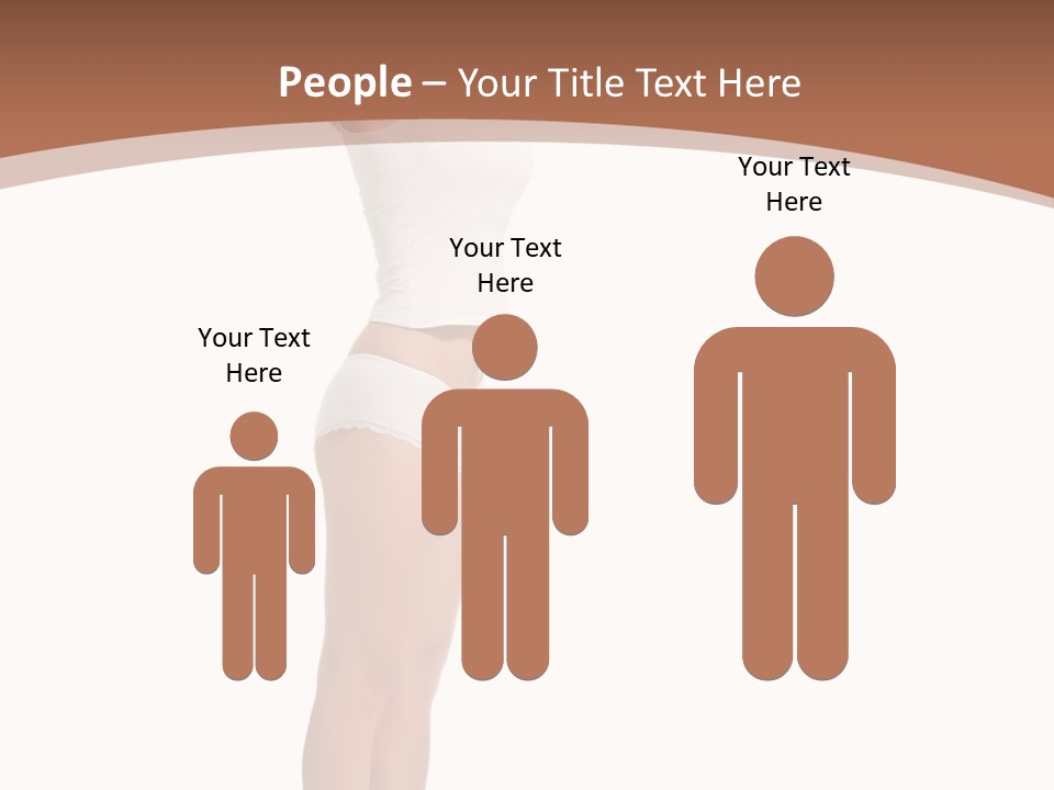 A Woman Standing On A Scale With Her Arms In The Air PowerPoint Template