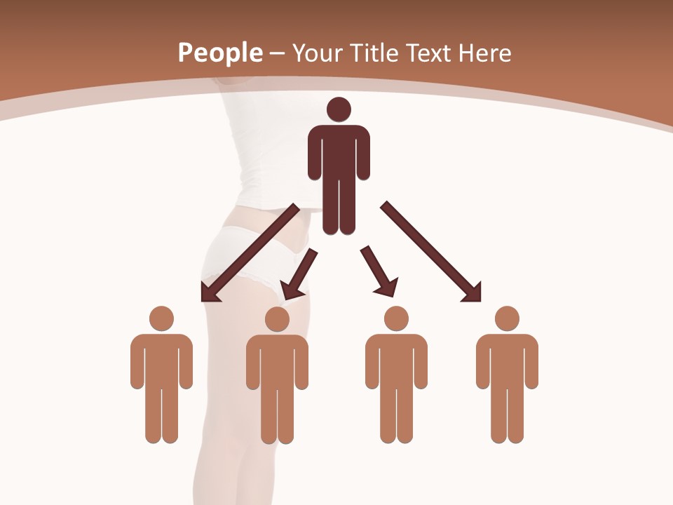 A Woman Standing On A Scale With Her Arms In The Air PowerPoint Template